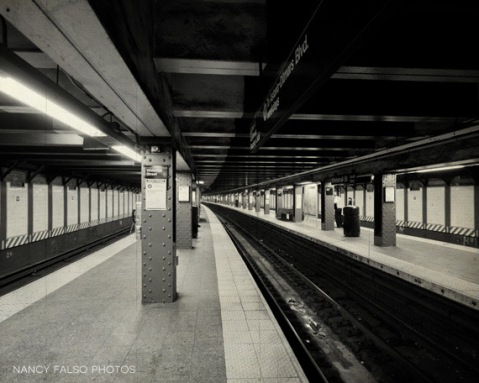 Whitehall Station - NYC Subway - deserted